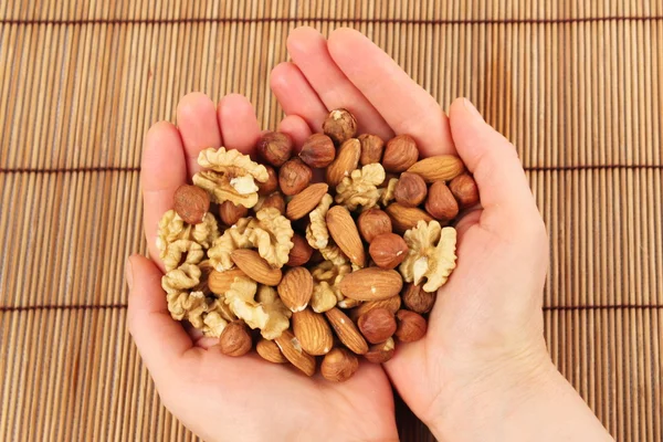 A mixture of nuts — Stock Photo, Image