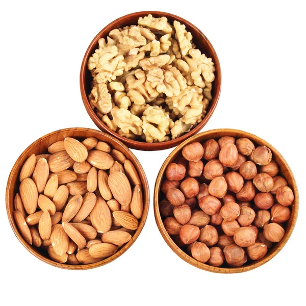 Wood, walnut, almond — Stock Photo, Image