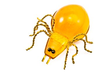Amber spider clipart
