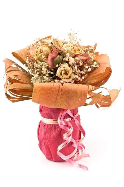 Букет сушеных цветов роз — стоковое фото