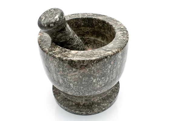 Granite mortar and pestle — Stock Photo, Image