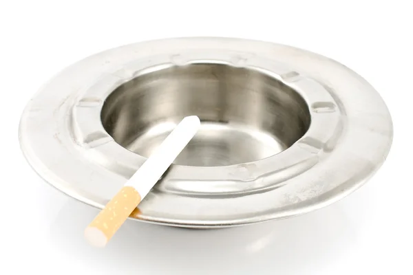 Cigarett i metall askkopp — Stockfoto