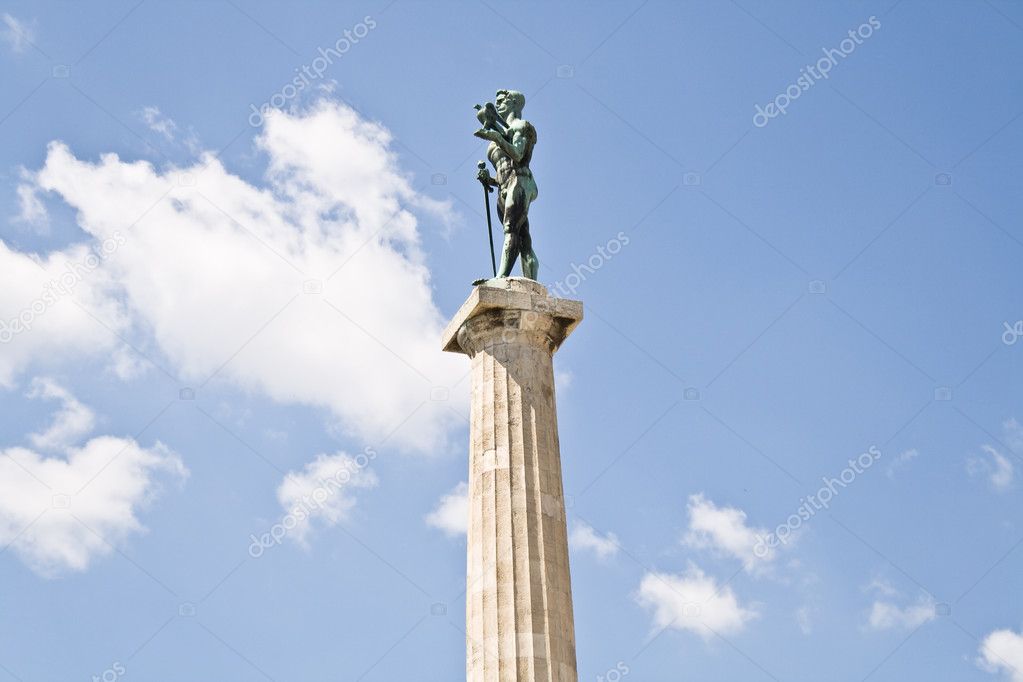 Statue of Victor - Landmark symbol of Belgrade, Serbia