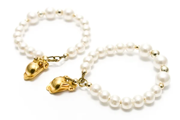 Pendientes de perlas — Foto de Stock
