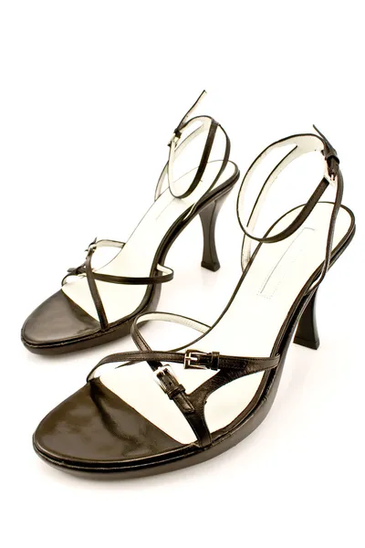 Nero scarpe tacco alto delle donne — Foto Stock