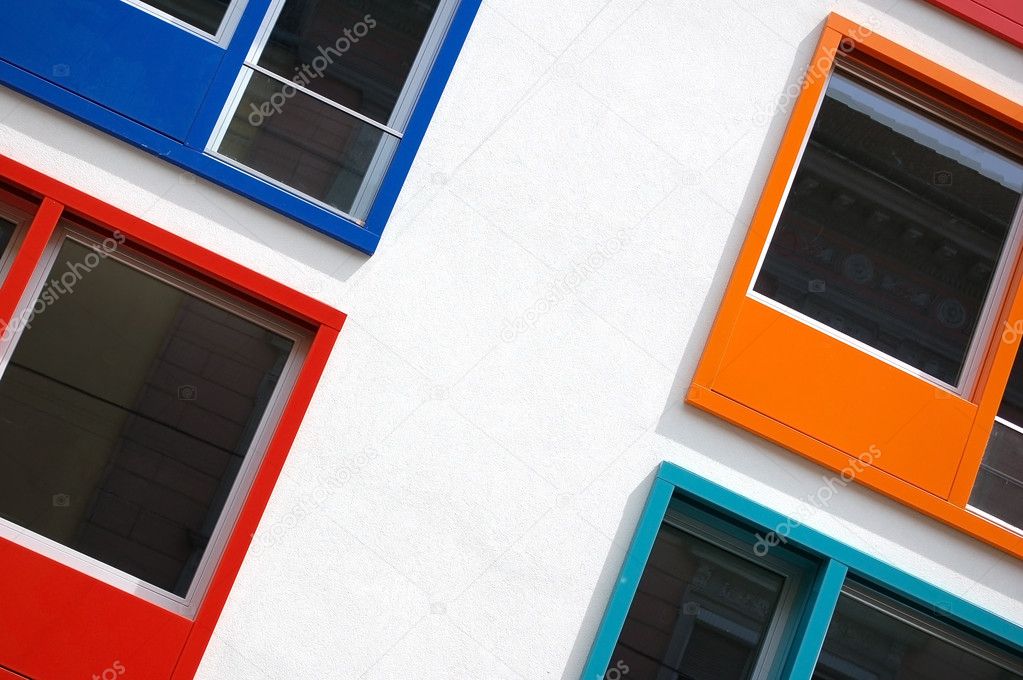 Multi colored windows