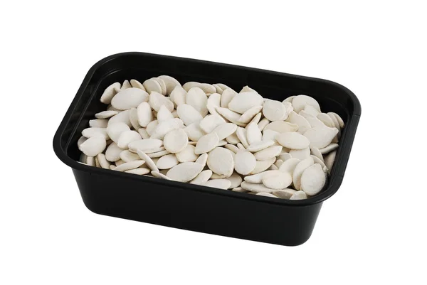 Dried and salted pumpkin seeds — Stock Photo, Image