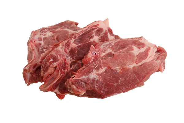 Three raw steaks — Stock Photo, Image