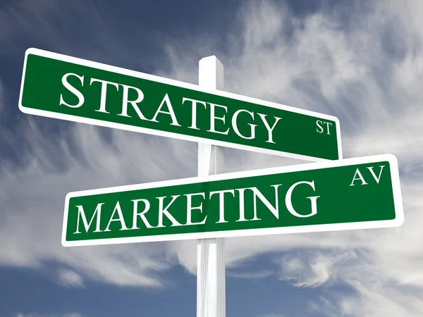 Strategie en marketing — Stockfoto