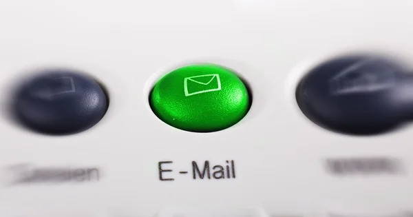 Przycisk e-mail — Zdjęcie stockowe