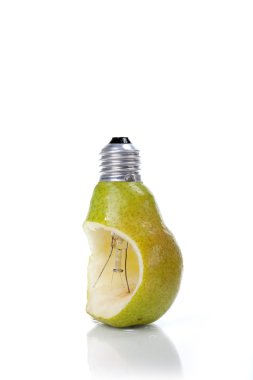 Pear as a bulb clipart