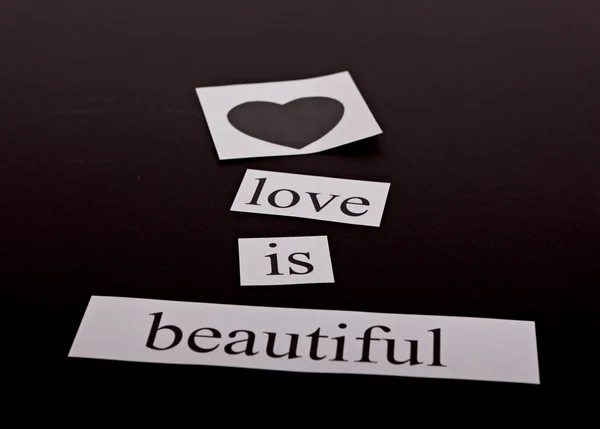O amor é lindo — Fotografia de Stock