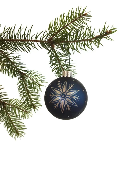 Hängendes blaues Ornament — Stockfoto