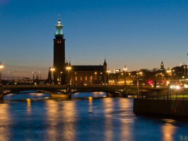 gece sahne Stockholm, İsveç