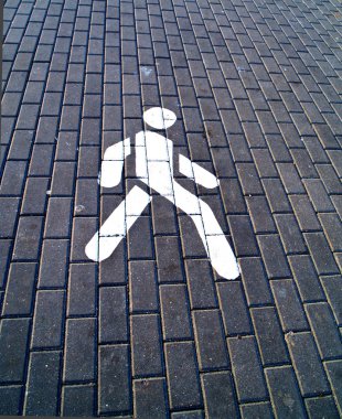 Pedestrian zone clipart