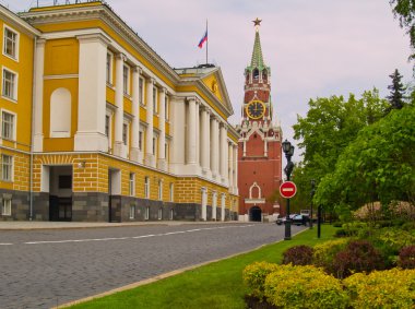 Street inside Kremlin, Moscow, Russia