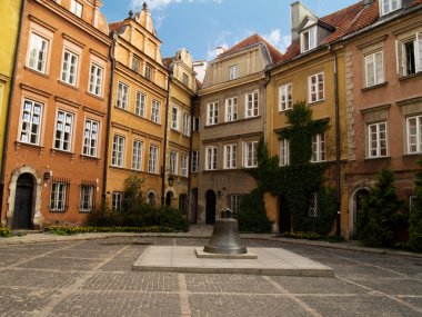 Street of old town, Warsaw, Poland clipart