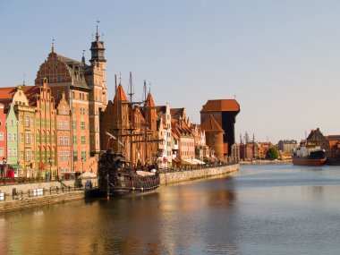 Embankment of Molawa river, Gdansk clipart