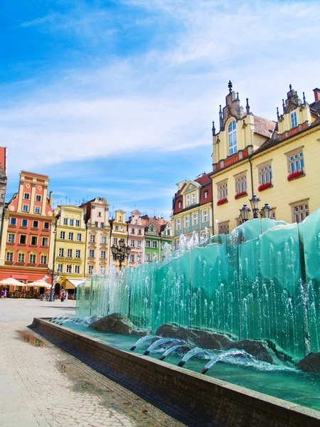 Plaza del mercado, Wroclaw, Polonia —  Fotos de Stock