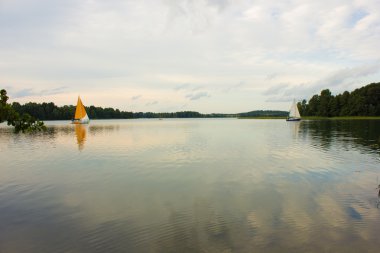 Litvanya trakai Resort'ta Galve göl