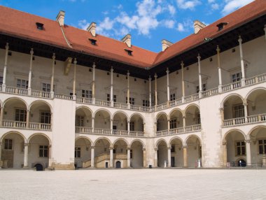 Royal castle wawel, krakow, Polonya