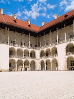 Royal castle wawel, krakow, Polonya