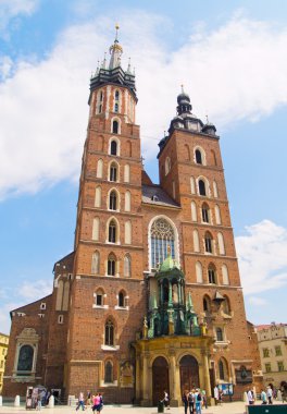 Saint Mary's church in Krakow, Poland clipart