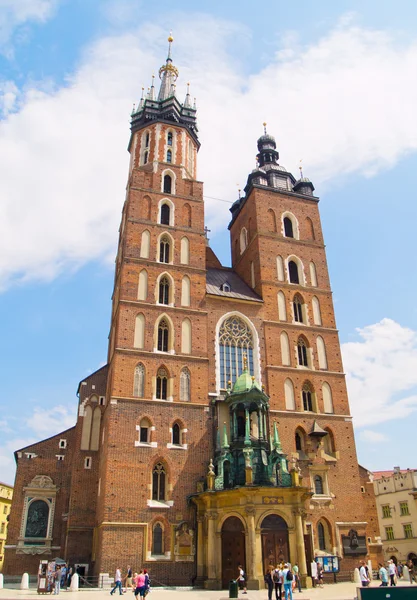 stock image Saint Mary's church in Krakow, Poland