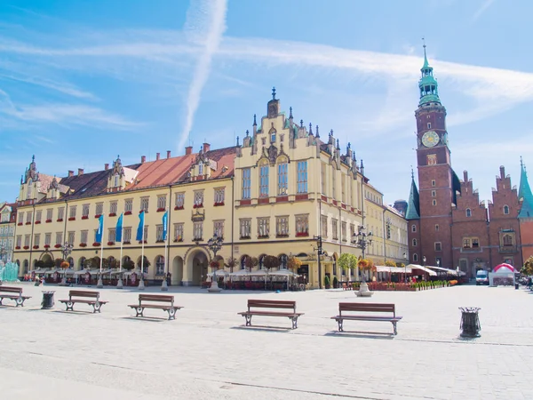 Régi town wroclaw, Lengyelország — Stock Fotó