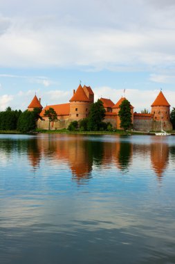 kale üzerinde trakai Litvanya içinde göl galve