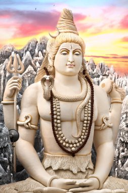 Big Shiva statue in Bangalore clipart