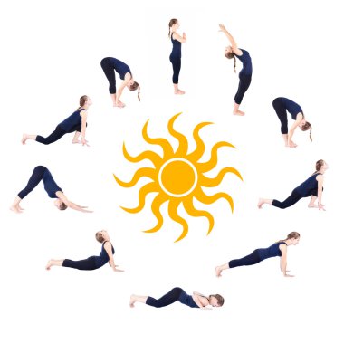 yoga surya namaskar güneşi selamlama adımları