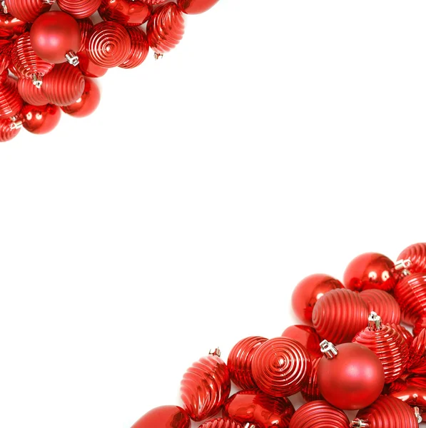 Stock image Red christmas ornament background