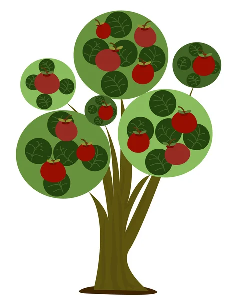 苹果树 — 图库矢量图片