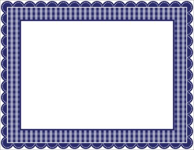 Gingham Frame clipart