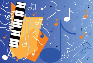 Blue Music clipart