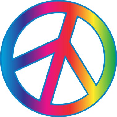 Peace sign clipart