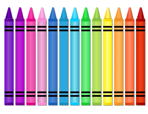Crayones — Vector de stock