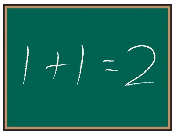 Ecuación matemática en pizarra — Vector de stock