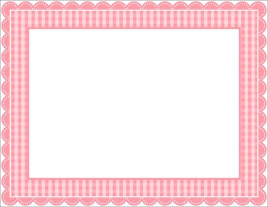 Gingham Frame clipart