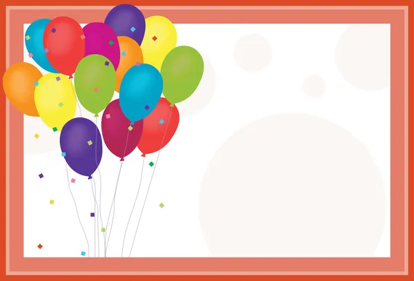 Birthday Balloons — Stock Vector