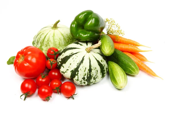 stock image Fresh vegetables, isolated on white