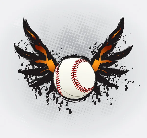 Baseballový míč designový prvek — Stockový vektor