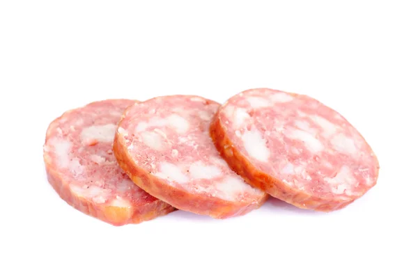 Sausage isolated on white background — Stock Photo, Image