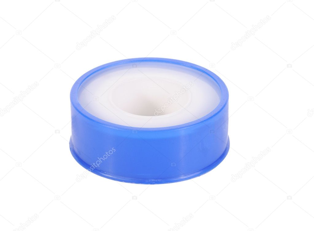 Thread seal tape, isolated on white