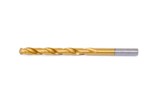 Drill bit over a white background — Stock Photo, Image