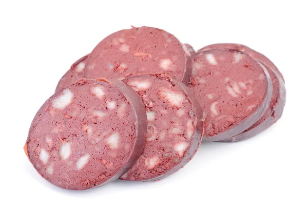 stock image Meat product. Sausage isolation on white background