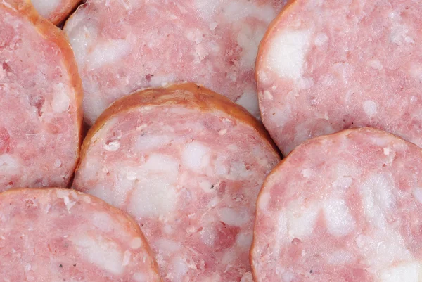 stock image Meat product.Sausage as food background