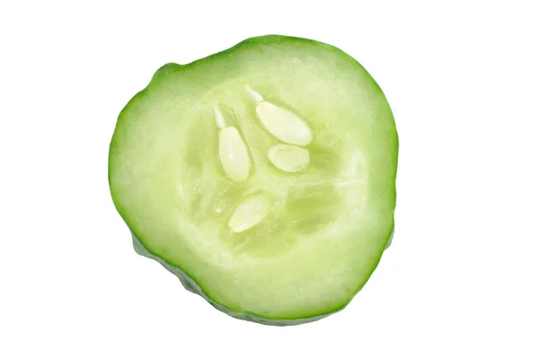 Cucumber sliced isolated on white background. — Stock Photo, Image