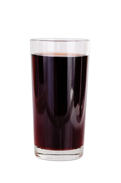 Szklanki soku owocowego czerwony na białym tle — Zdjęcie stockowe